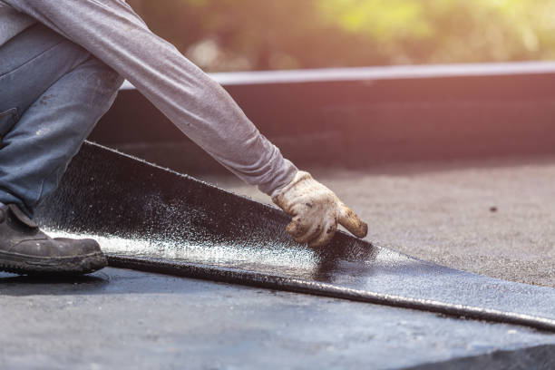 Professional Waterproofing technician working in Amherst, VA